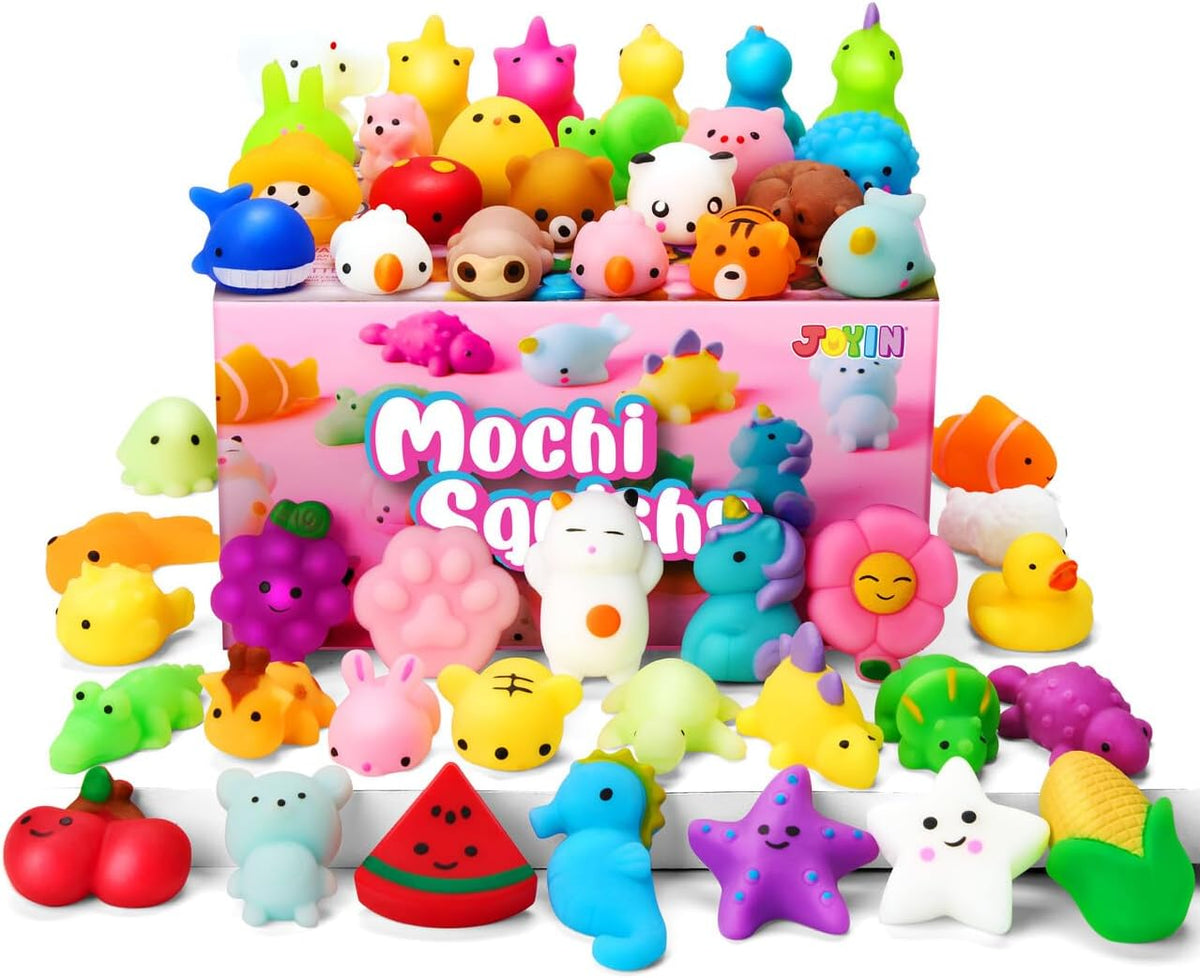JOYIN Mochi Squishy Toys Set, Random 25 Pack Mini Squishy Mochi - 50