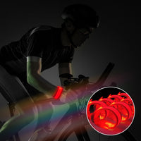 M.best 8pcs LED Light Up Bracelets Glow Flashing Wristbands Glow - 8pcs Red - image 2