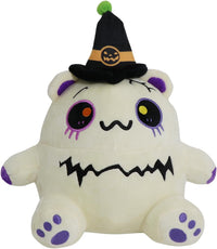 CAIYUEGG reversible Halloween plush showing bat ghost and pumpkin sides