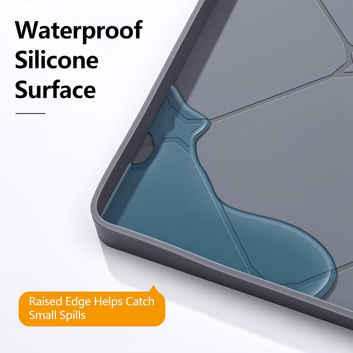 Silicone Dog Pee Pad Holder for 24 x 24 in Pads, Leak-Proof Tray – Essentials for Dogs - 40"L x 22"W - image 4