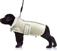 Dog Winter Jacket, Warm Windproof Dog Sweaters for Small Dogs - Beige / Small(14lb-22lb)