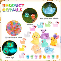 DIYDEC 60PCS Luminous Mini Resin Animals 60 Styles Miniatures Glow - 206pcs mini figures toys - image 3