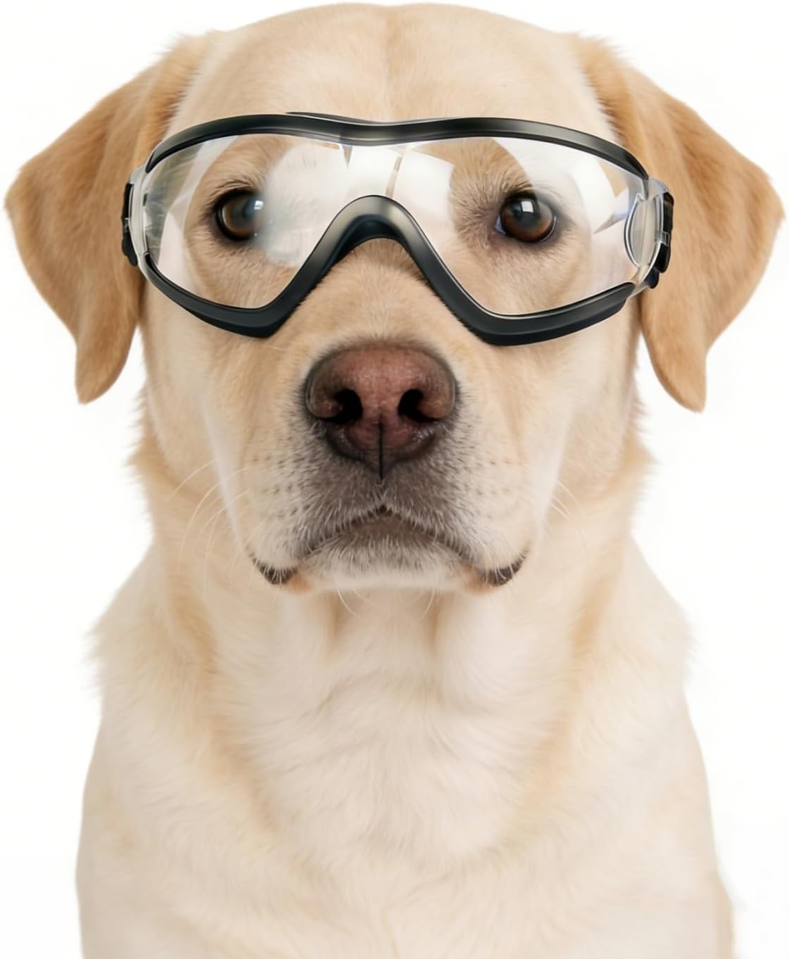 Medium Clear Dog Goggles Eye Protection - Style Clear / Large
