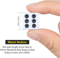 50 Pack 16MM White Dice, Six Sided Standard Opaque - 100 - image 3
