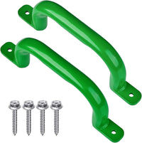 Purife 10 inch matte black metal playground safety handles, 2 pack with screws - view 5