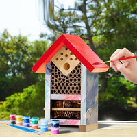 2 PK Premium Bug Hotel Kit Cedar Wood Insect Hotel - DIY Insect House Kit to Build - Backyard Bee House, Nesting Habitat Shelters, Garden Shelter for Bees, Butterflies, Bugs,Heavy Duty Thickness