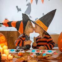 YGAOHF 60 mini Halloween erasers in pumpkin, ghost and bat shapes - view 7