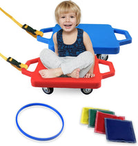 Romrex 2 pack floor scooter boards with handles, ring and beanbags - view 3