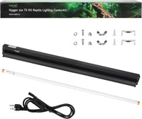 T5 UVB Reptile Light Fixture HO UVB Bulb Lighting Combo Kit - T5-34Inch