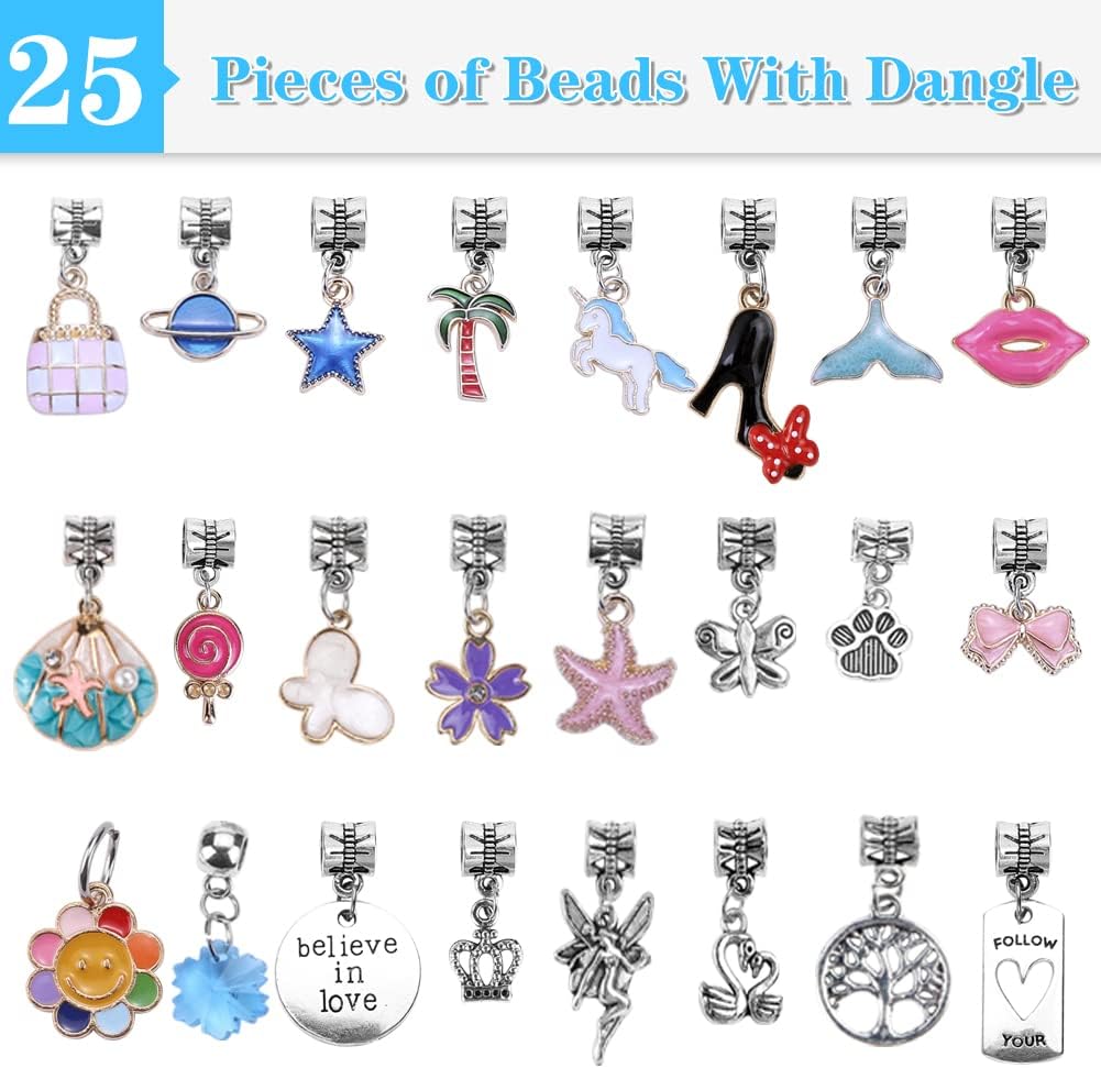 AIPRIDY 150 Pieces Charm Bracelet Making Kit - 125 Pieces - image 3