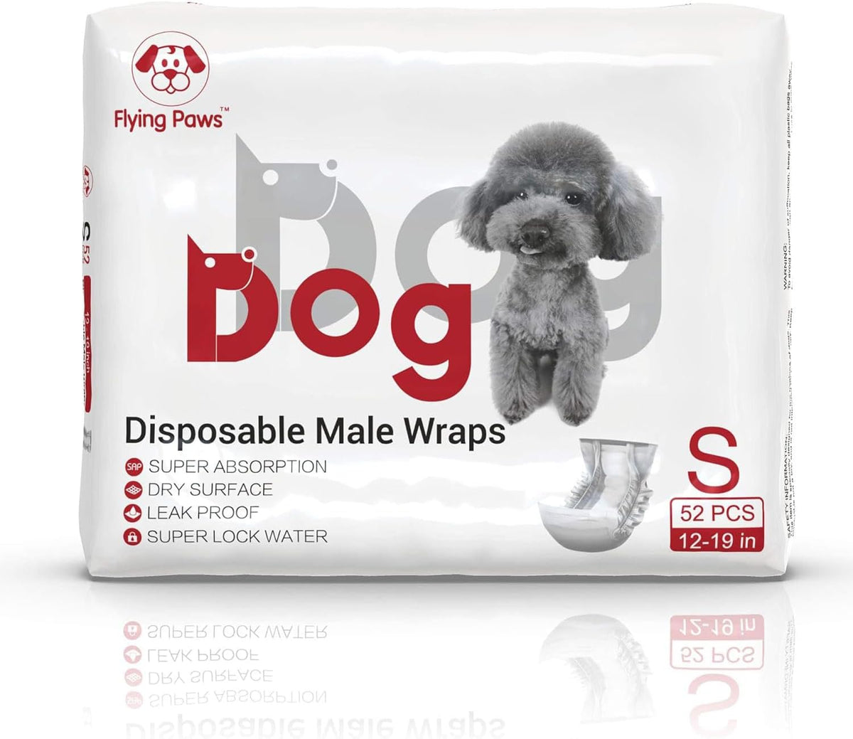 Male Dog Diapers Absorbent Belly Bands for Male Dogs S – Essentials for Dogs - Small (Pack of 52) - image 2