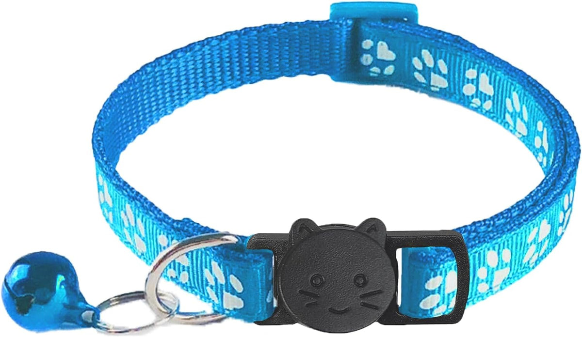 2 Pack Breakaway Cat Collars with Bells - Sky Blue - image 3