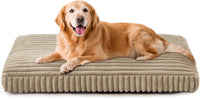FURTIME Dog Beds Large Sized Dog, Washable Dog Bed for Crate - Beige / XL(44"x31"x4")