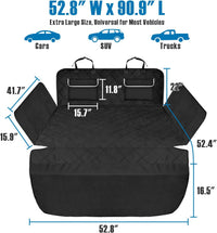 SUV Cargo Liner for Dogs, Trunk Cover with Bumper Flap Protector - Black with Pockets / Large / Full-Size Series - image 4