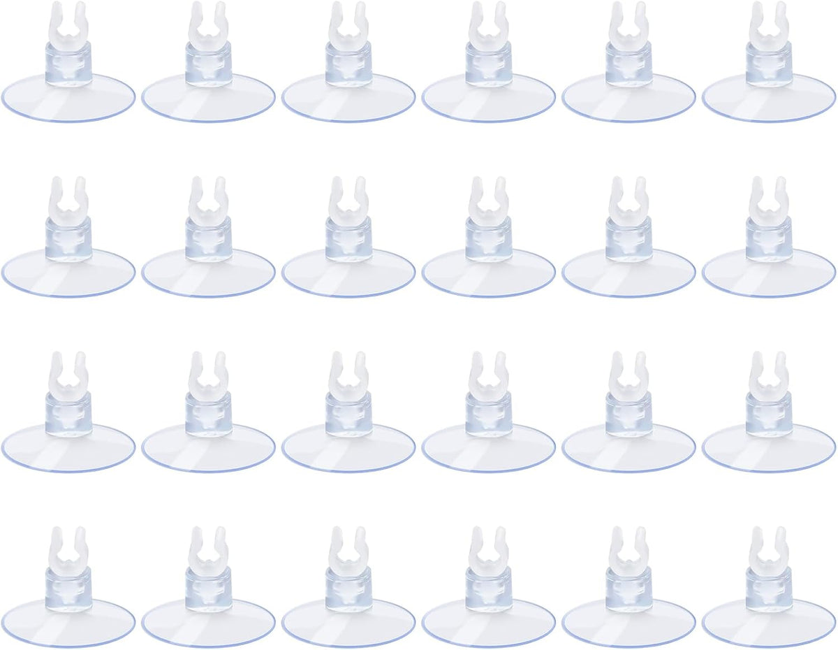 AQUANEAT Aquarium Suction Cups, for Fish Tank Airline Tubing - Clear