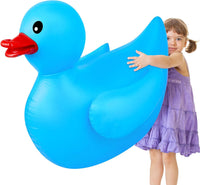Hungdao 1 Pack 4 Feet Giant Inflatable Duck Pool Float - Blue / 1