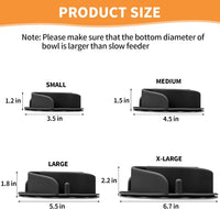 Slow Feeder Dog Bowls Insert - XL / Black - image 4