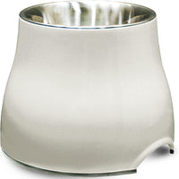 Dogit Elevated Dog Bowl for Large Dogs, White – Essentials for Dogs - Large / Off White