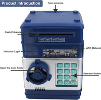 HUSAN rose gold electronic ATM piggy bank for kids with password keypad - view 39