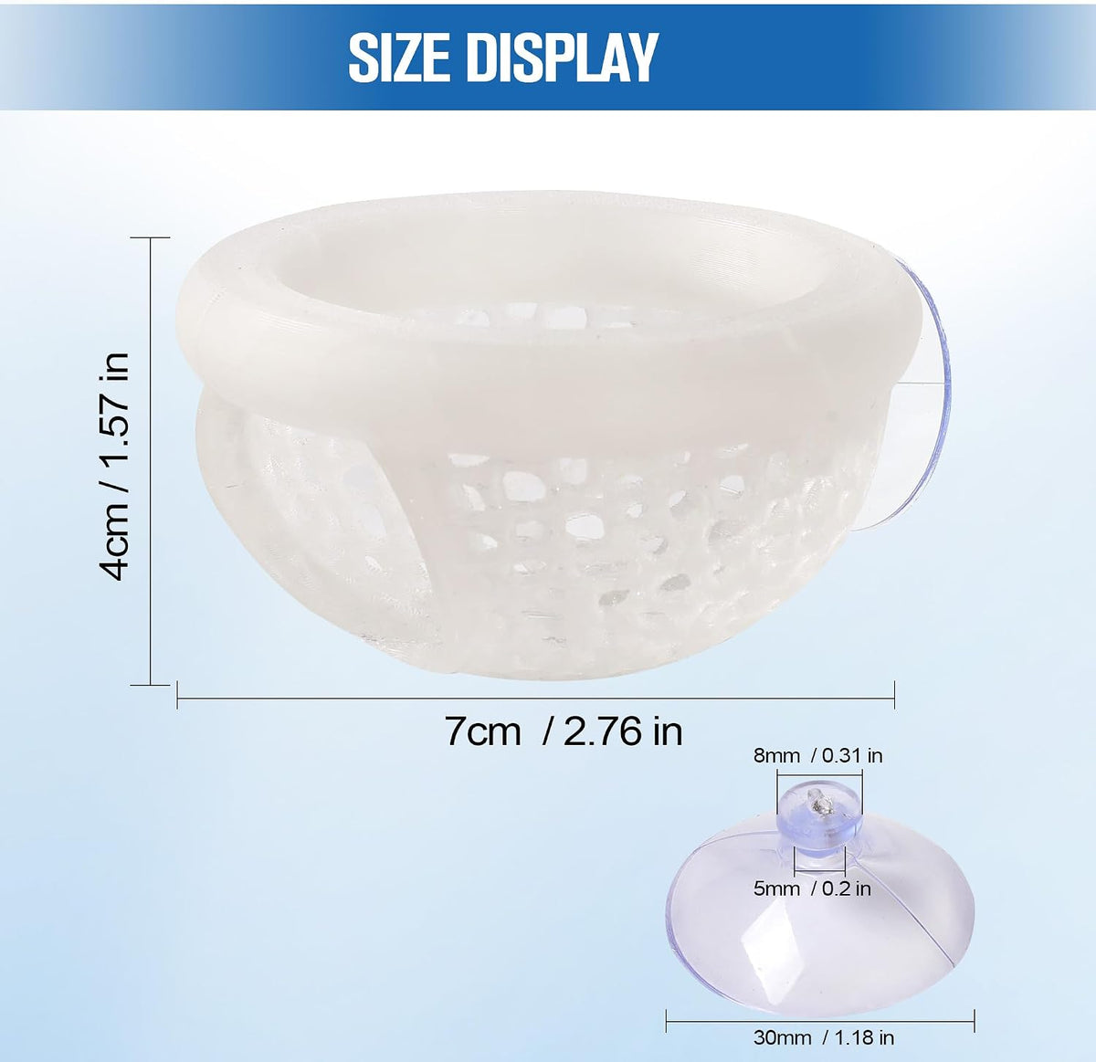 Multi-Functional Betta Hammock Feeding Bed - Transparent - image 4