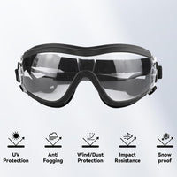 Medium Clear Dog Goggles Eye Protection - Style Clear / Large - image 4