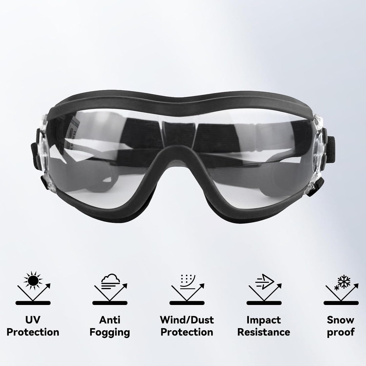 Clear Dog Goggles for Small Dogs - Tactical Clear / Small - image 4