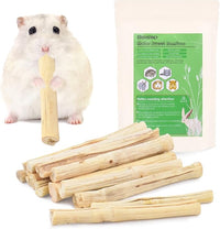 Bissap 145g/0.3Ib Sweet Bamboo Chew Sticks for Rabbits, Bunny Chew Sticks for Rabbits Hamster Chinchilla Guinea Pigs Rabbit Small Animals Natural Treats Teeth Grinding Chew Toys