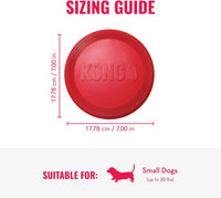 KONG Flyer, Natural Rubber Flying Disc Fetch Toy - Small (Pack of 1) - image 3