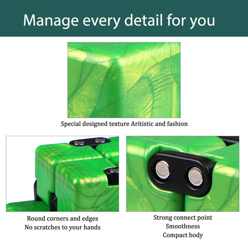QIYI Little Golden Elephant Upgraded Infinity Cube Fidget Toy - image 3