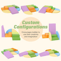 TODIBY 6-Piece Soft PU Leather Toddlers Climbing Toys - Apricot Pink, Blue, Orange, Green, Purple / Regular Size - image 3