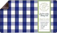 CROXTON & CO. Non-Slip Faux Leather Pet Feeding Mat for Dog Bowls - Pup Picnic