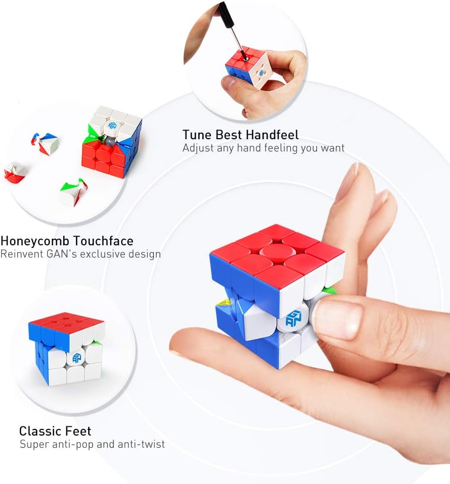 GAN 330 Keychain Cube, 3x3 Mini Key Ring - image 2