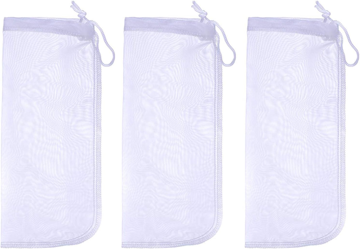 Aquarium Extra Fine Media Filter Bag 7.5"*3.6" 3 Pack – Essentials for Fish - 10"*3.9" (3 pack)