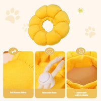 HOMBYS Soft Dog Cone for Dogs and Cats, Cute & Fluffy Flower Shape for Claming, Adjustable Dog Collar Alternative After Surgery, Protective Elizabethan Collar for Dogs Recovery & Stop Licking, S