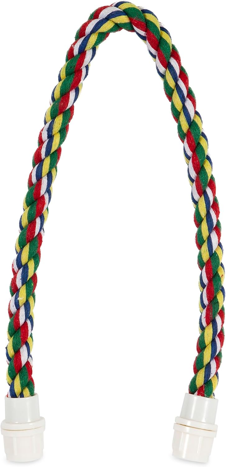 JW Pet Comfy Perch For Birds Flexible Multi-color Rope - Small / 21" - image 2