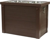 New Age Pet Piedmont Elevated Dog Feeder - Brown - image 2