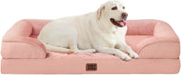 EHEYCIGA Orthopedic Dog Beds Large Sized Dog - Dusty Pink / 46.0"l X 35.0"w X 7.5"th
