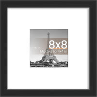 upsimples 50x70cm Puzzle Frame, Wall Decor Frames - Black / 8x8