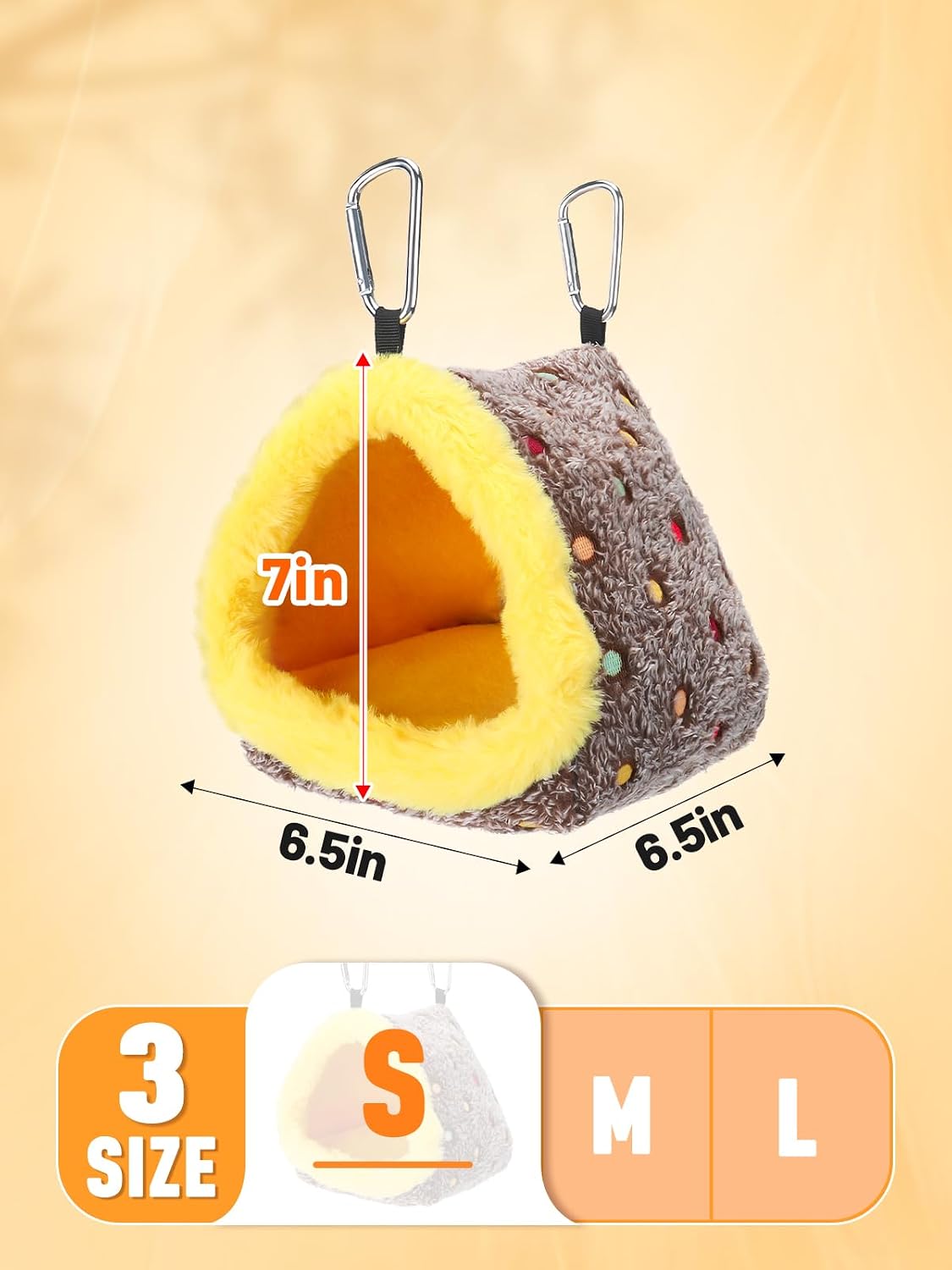 Large Winter Warm Bird Nest House with Support Board for Cage – Essentials for Birds - Small - image 4