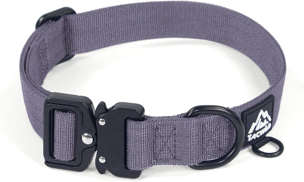 Dog Collar for Large Medium Dogs Heavy Duty Quick Release Tactical – Essentials for Dogs - Montana Moonrise / L(1''Width, Fit 14''-20'')