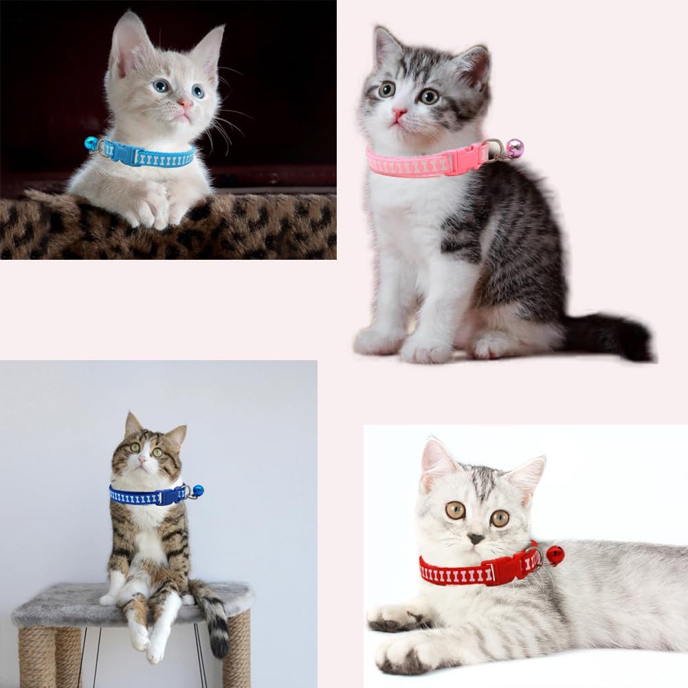 Small dog collar with bell in soft nylon, available in 6 colors - view 3