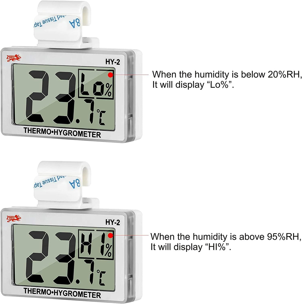 Digital Reptile Thermometer for Tank - Silver - image 2
