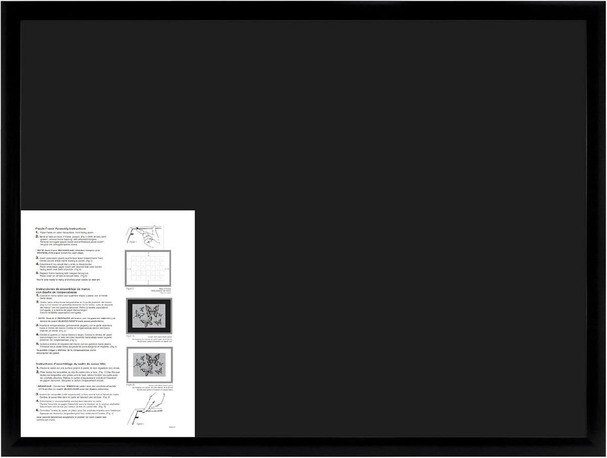 MCS Puzzle Frame, 20x27, Wall-Mounted - 20 x 27 in or smaller / Black - image 2