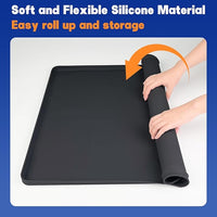 Dog Pee Pad Holder, Puppy Pad Holder Tray for 24'' x 24'' Training Pads, 15pcs Dog Potty Tray Set Include High Edge Silicone Mat & 6 Activated Charcoal Disposable Puppy Pads & 8 Holder Clamps