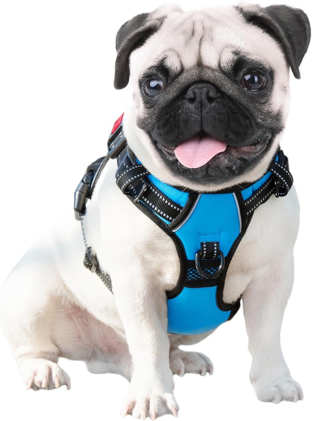PHOEPET No Pull Dog Harness Medium Reflective Front Clip Vest - Medium / Blue - image 3