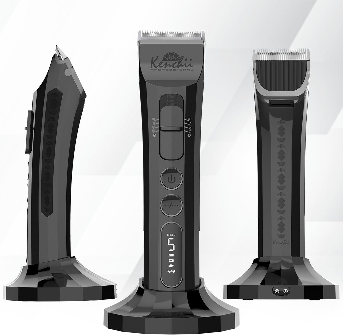 Kenchii Flash Cordless Dog Grooming Clipper - Black