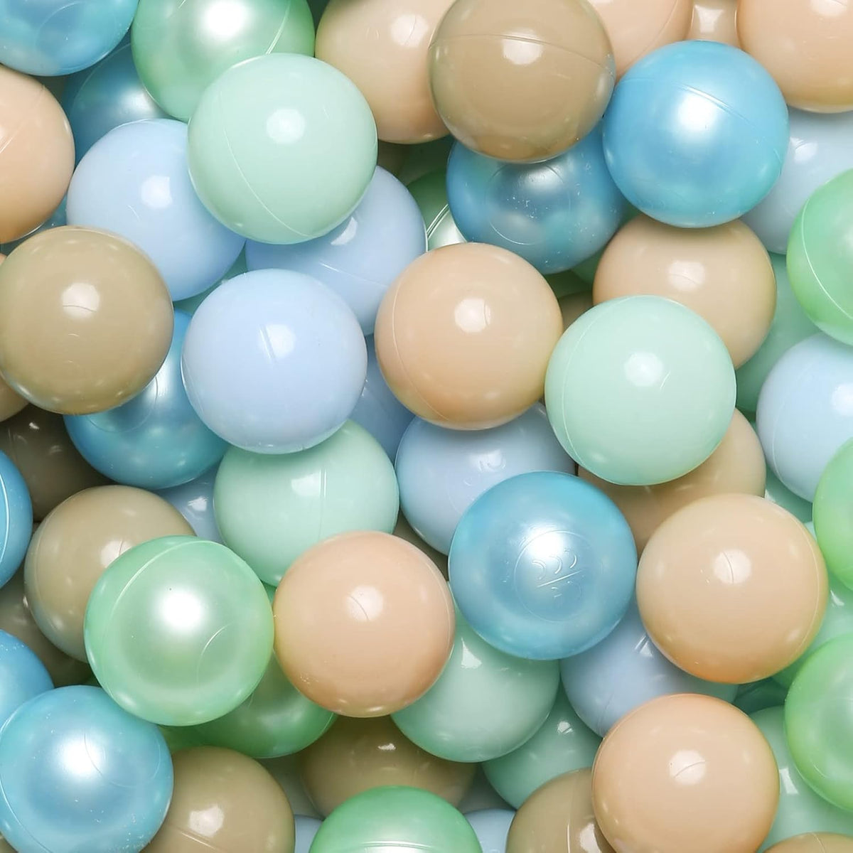 Realhaha Ball Pit Balls Baby Plastic Playpen Playball 2.15″ - Green Blue / 50 balls