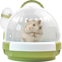 Hamster Carrier Cage Portable Cages Small Animals Carry Travel Case - 【Green】