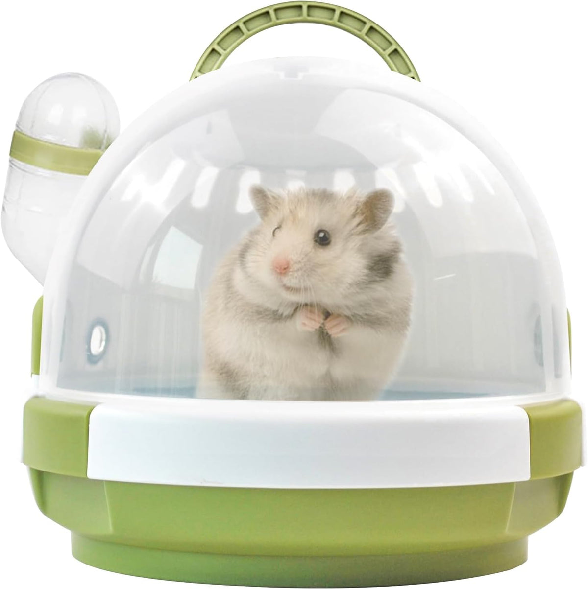 Hamster Carrier Cage Portable Cages Small Animals Carry Travel Case - 【Green】