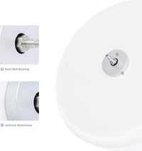 Niteangel Super-Silent Hamster Exercise Wheels: - Quiet Spinner Hamster Running Wheels with Adjustable Stand for Hamsters Gerbils Mice Or Other Small Animals (L, White)